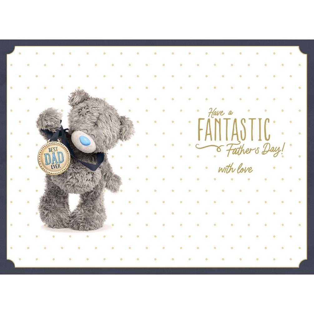 Best Dad 3D Holographic Keepsake Me to You Father's Day Card Extra Image 1